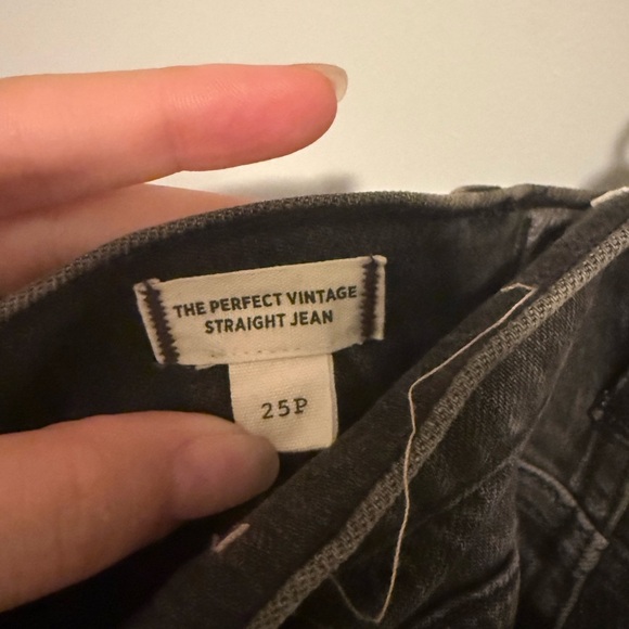 Madewell The Perfect Vintage Straight Black Jeans - Picture 4 of 4